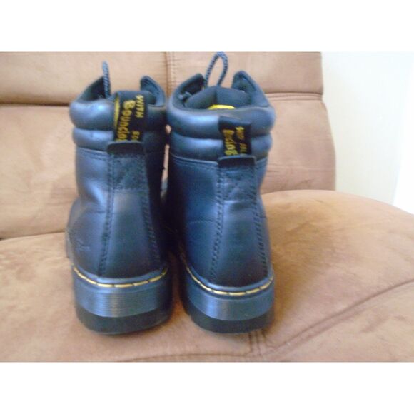 Dr Martens black leather Industrial steel toe boot size 7 - Picture 8 of 9